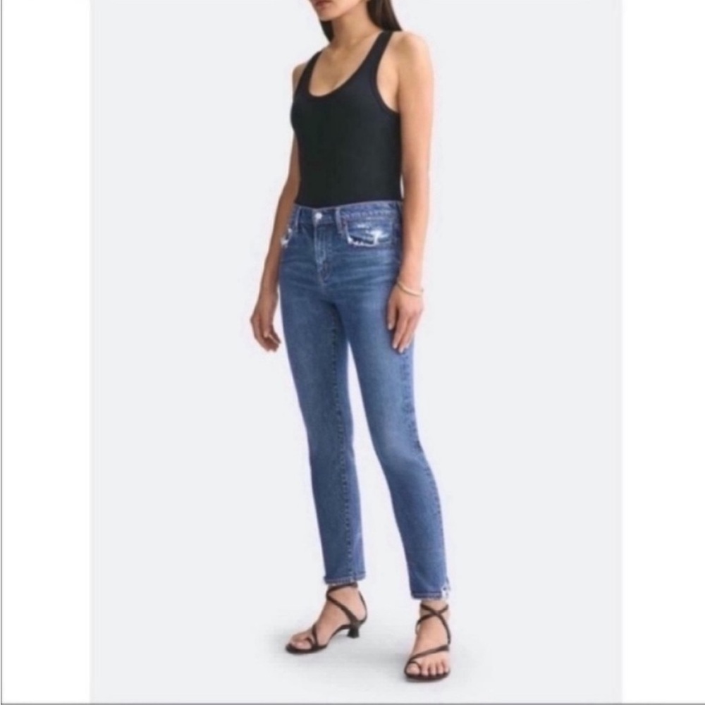 AGOLDE Toni Jeans with distressed detail